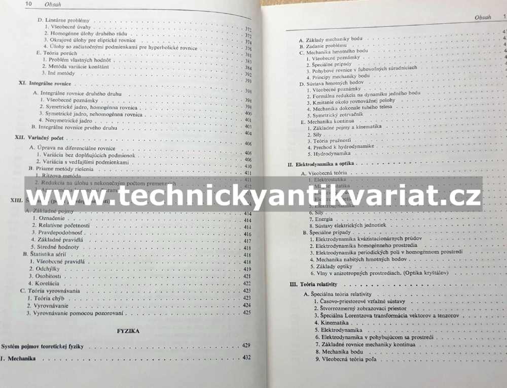 Příručka matematiky pre fyzikov - E. Madelung (1975)