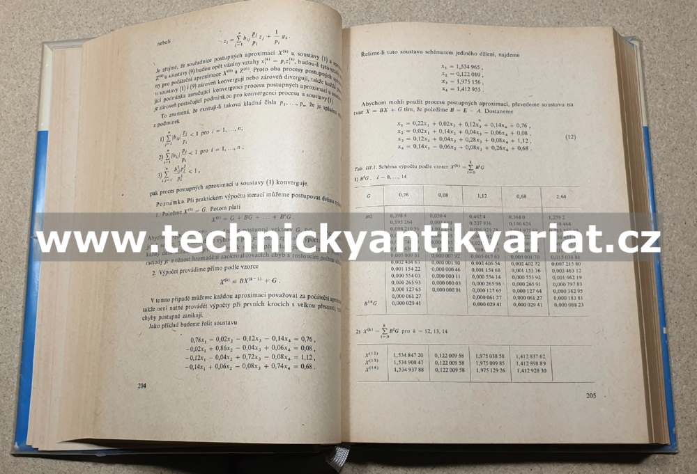Numerické metody lineární algebry - Fadějjev, Faddějevová (1964)