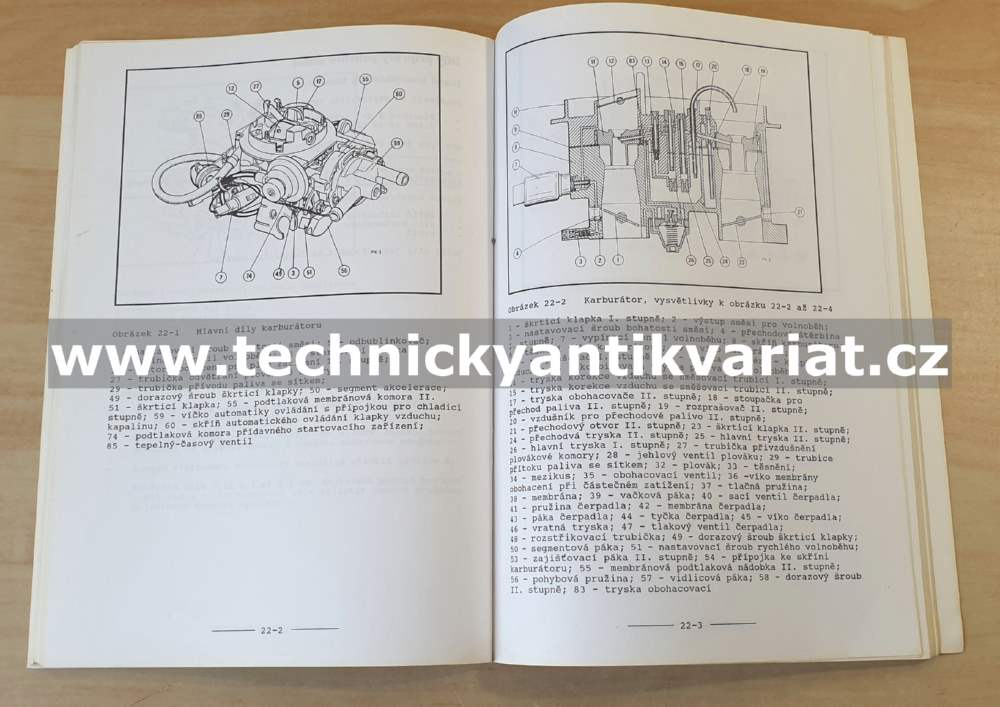 Škoda Favorit Forman, Pick-up - Motor - dílenská příručka (1992)