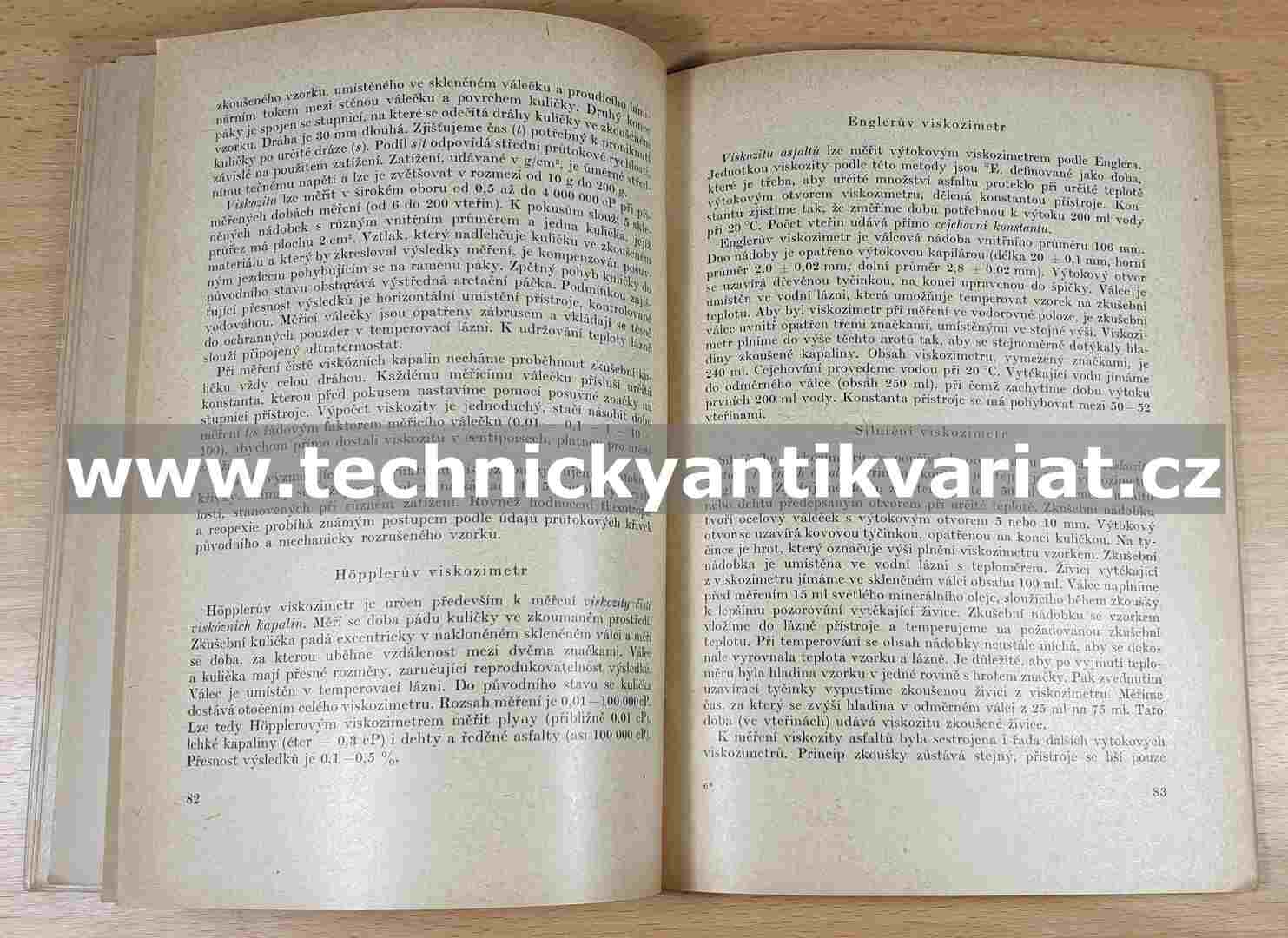 Asfalty jejich výroba a použití - Václav Beneš (1961)