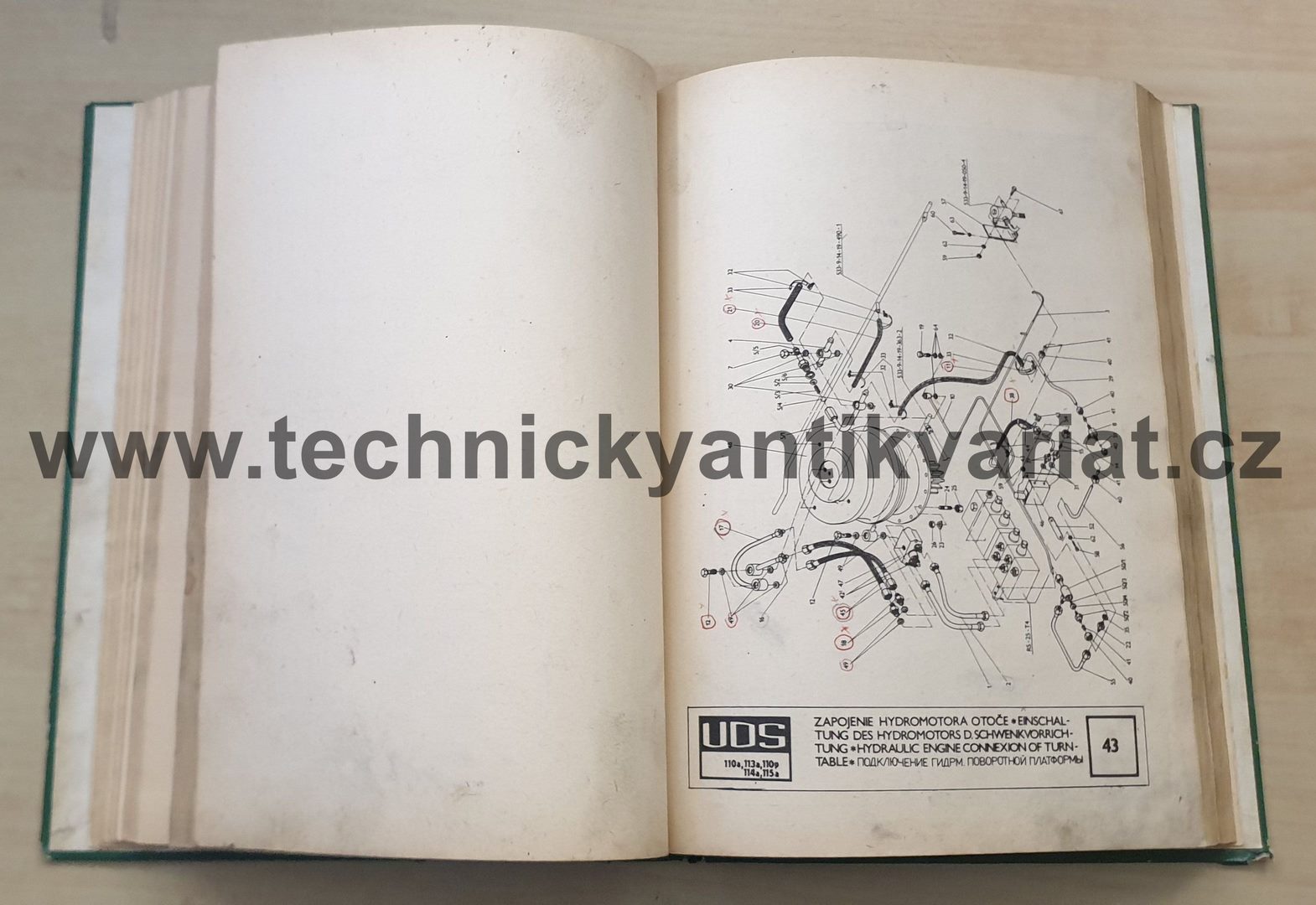 UDS 110a, 113a, 110p, 114a, 115a - katalog náhradných dielov (1982)