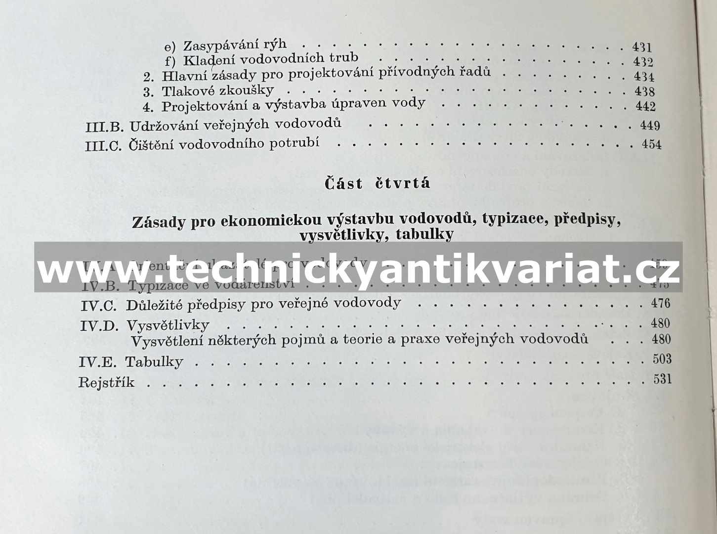 Vodárenství - Václav Šticha (1960)
