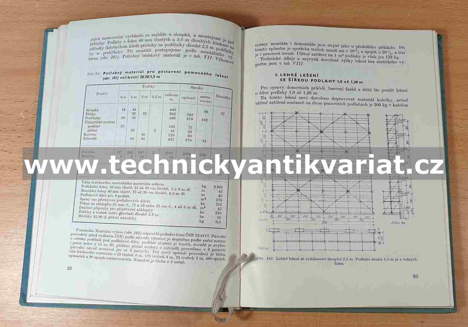 Trubková lešení a pomocné trubkové lešení - J. Koubek, M. Hurych (1963)