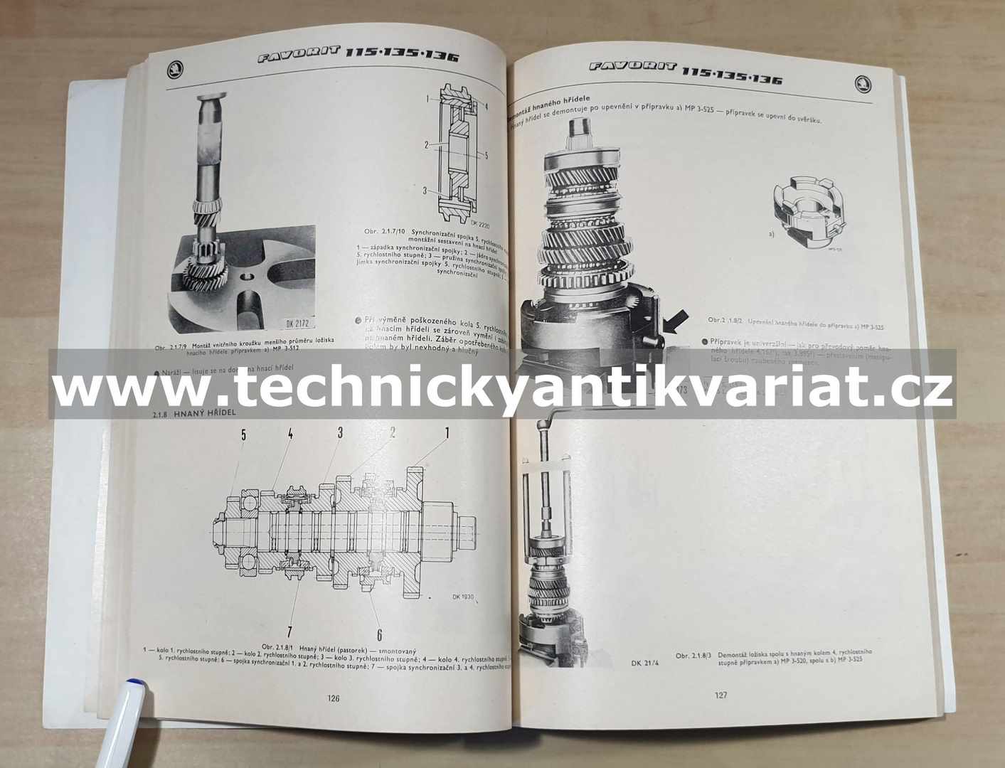Škoda Favorit 115S, 115L, 135L, 135LS, 136L, 136LS - dílenská příručka (1989)