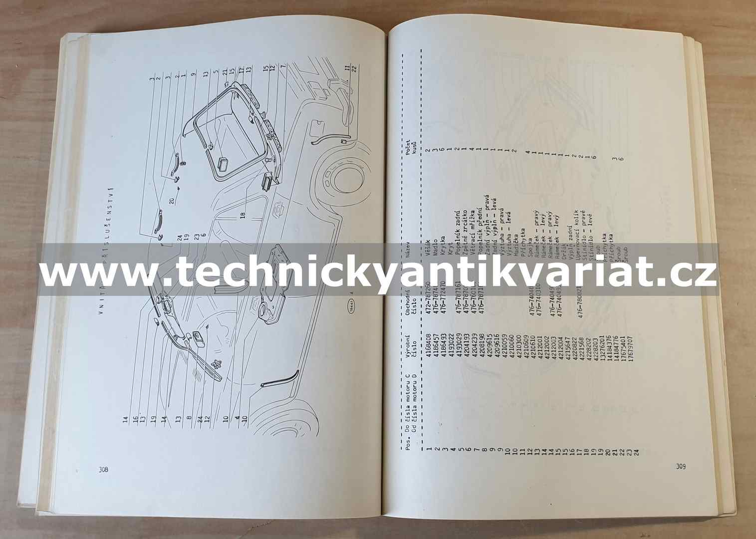 Fiat 128 - Katalog náhradních dílů (1975)