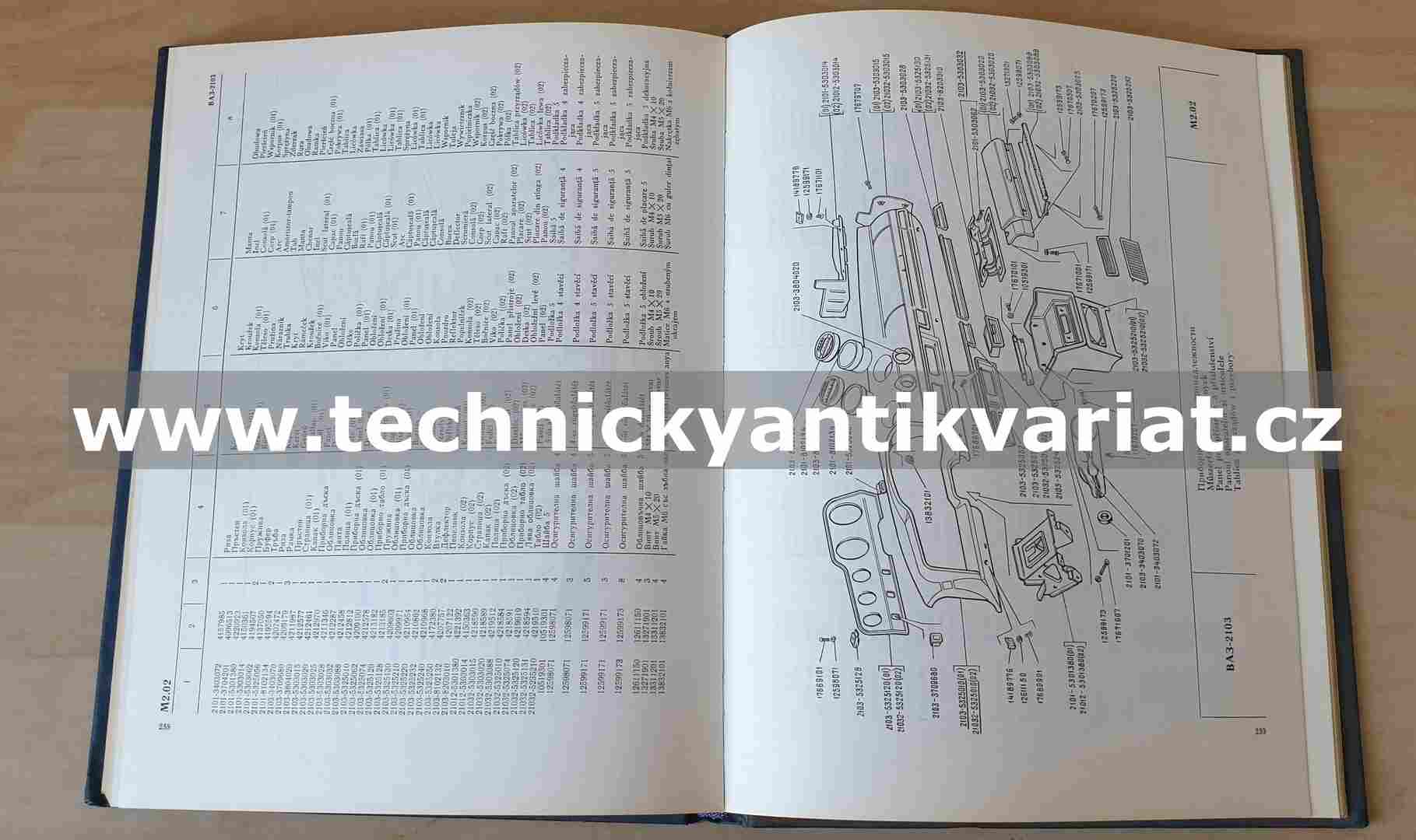 VAZ 2103 - katalog náhradních dílů