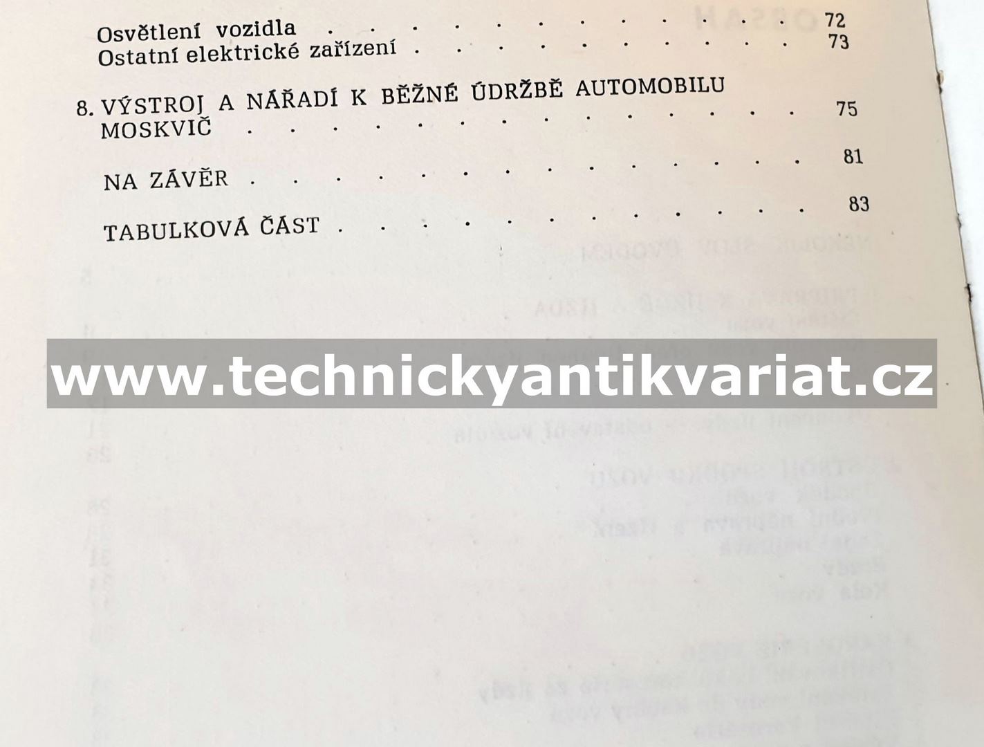 Moskvič 407 a 403 - údržba a seřizování (1966)