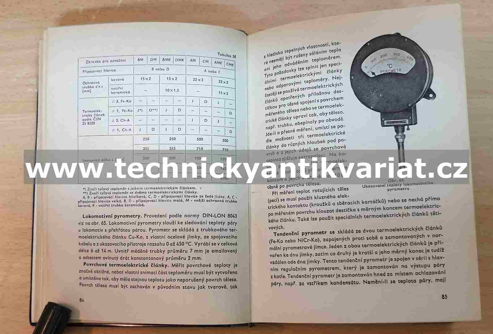 Technická příručka měřících a regulačních přístrojů I.díl (1958)