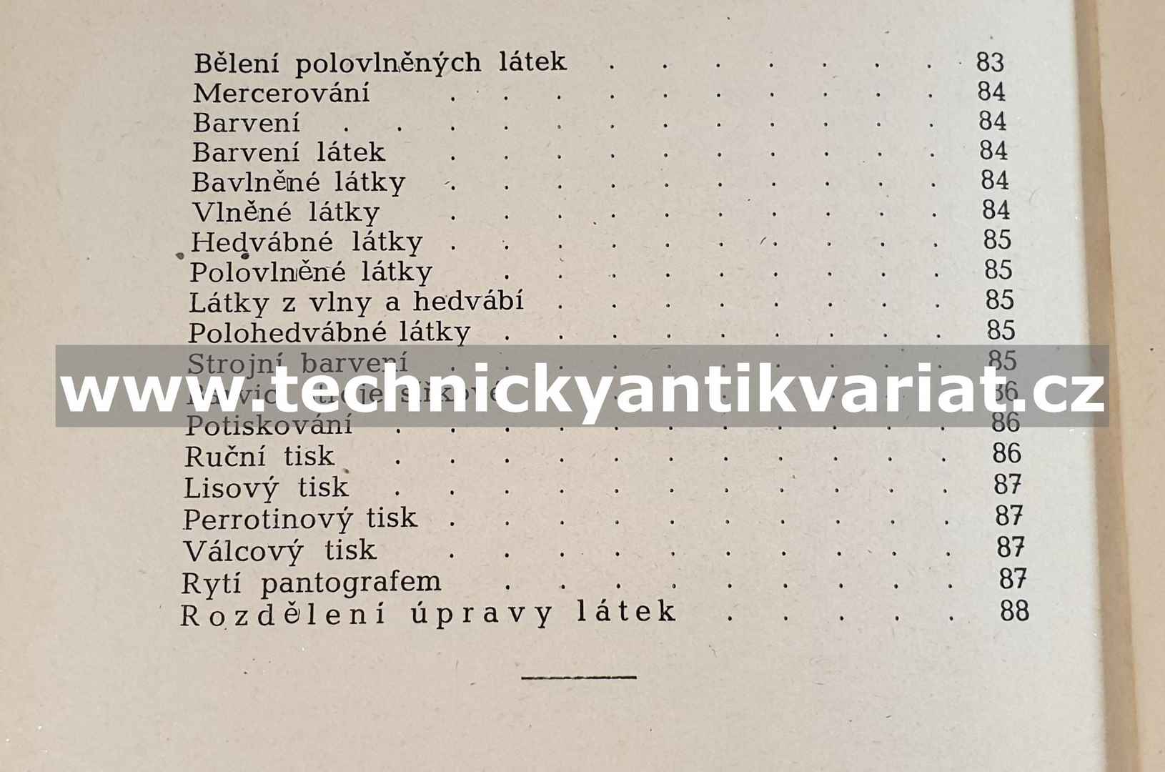 Úprava látek - Bohumil Vlček (1946)