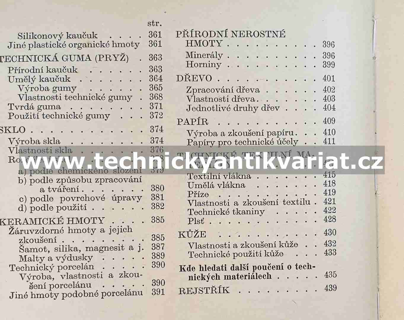 Přehled technických materiálů - Jan Korecký (1954)