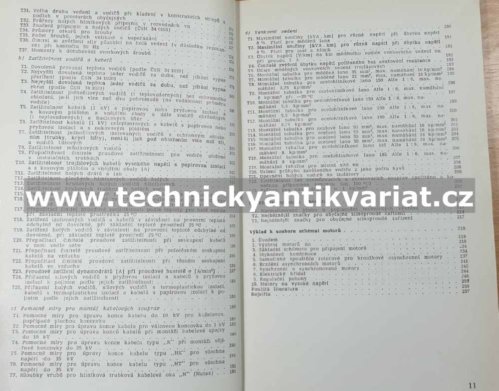 Základní elektrotechnické tabulky a grafy - J.Tříska (1966)