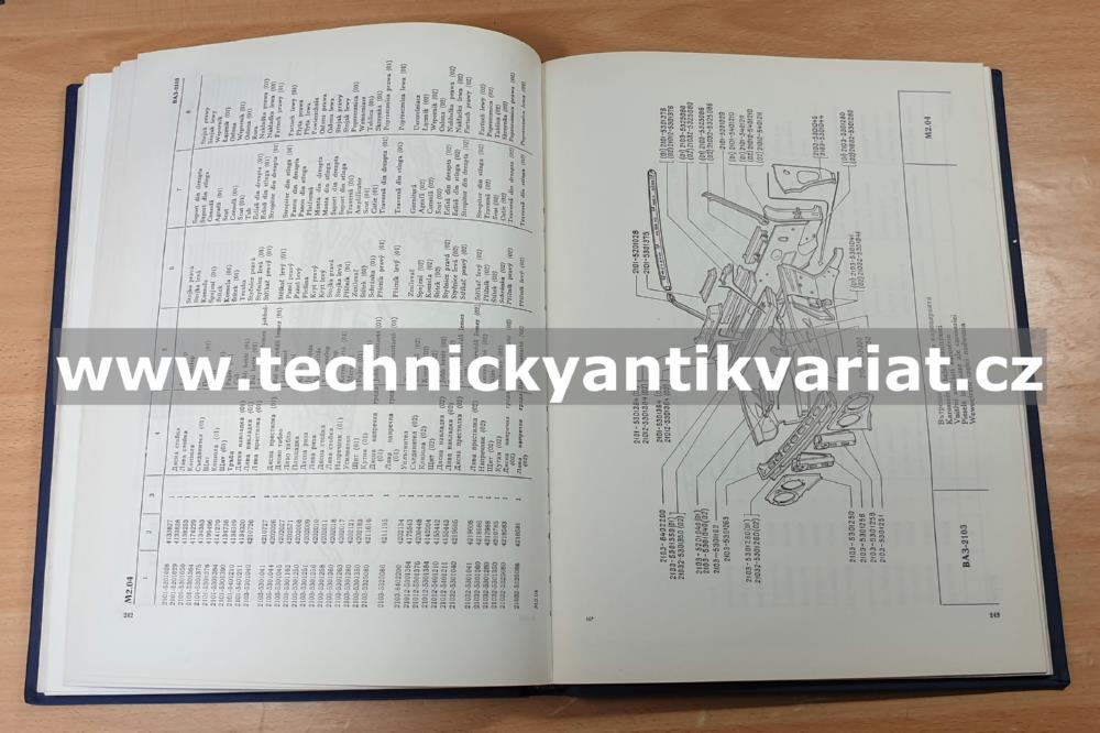 VAZ 2103 - katalog náhradních dílů