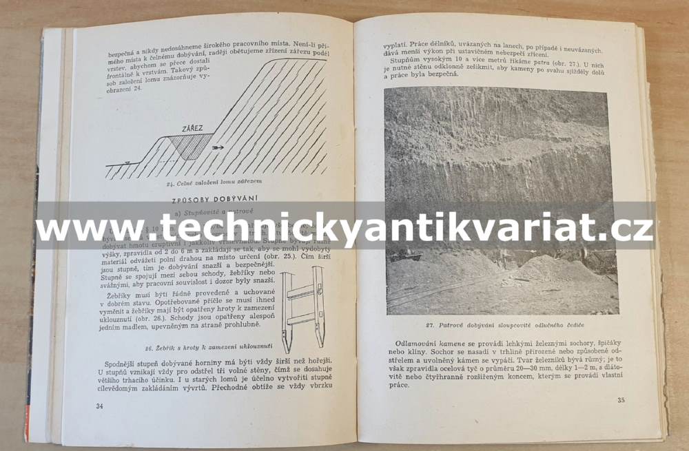 Dobývání kamene a zemin - Oskar Klanic (1950)