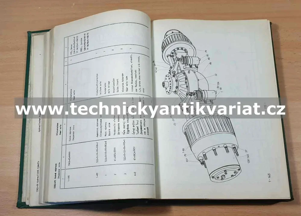 Hydraulické rýpadlo TEES Poclain - katalog náhradních dílů