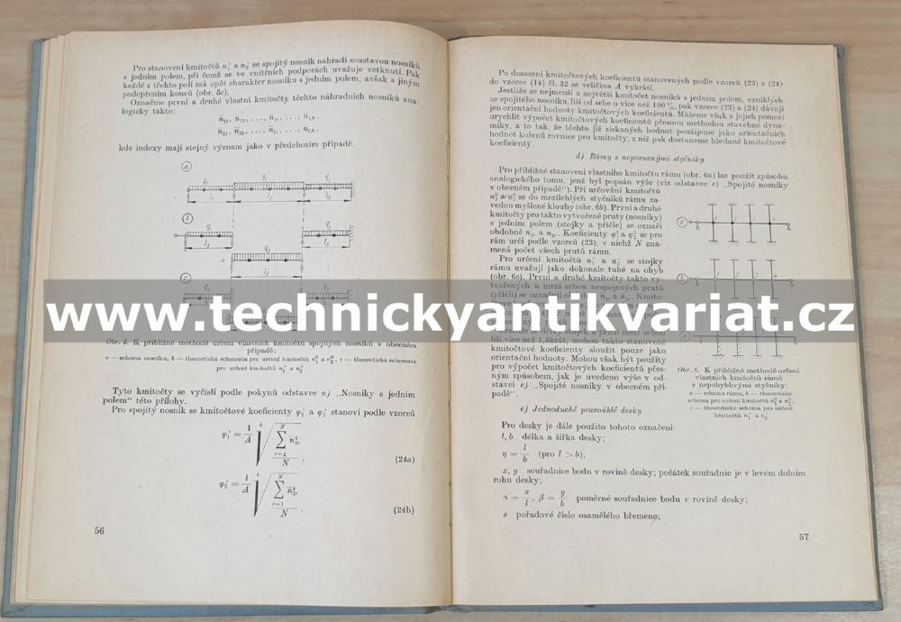 Technické podmínky pro navrhování stavebních konstrukcí zatížení stroji s dynamickými účinky (1957)