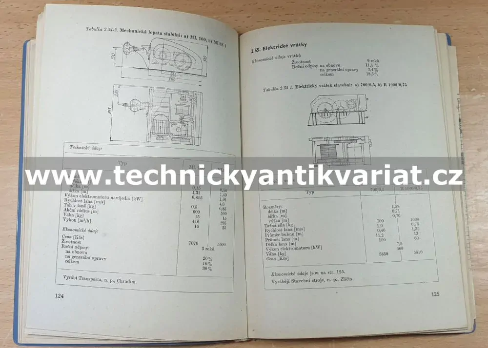 Příprava stavby v tabulkách - Strádal, Čácha (1965)