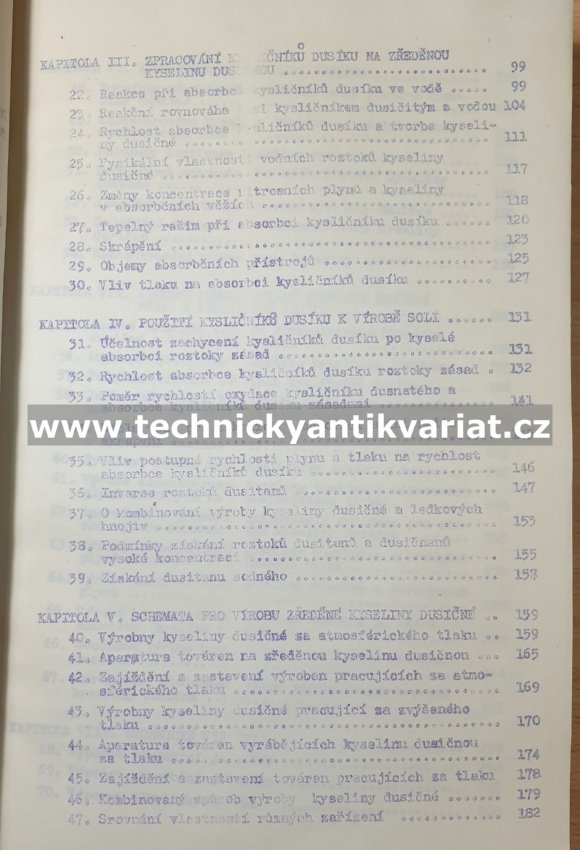 Technologie kyseliny dusičné - Atroščenko, Kargin (1952)