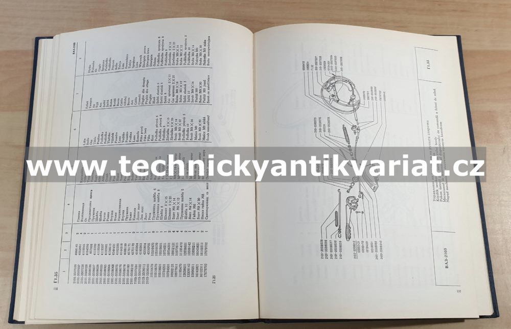 VAZ 2103 - katalog náhradních dílů