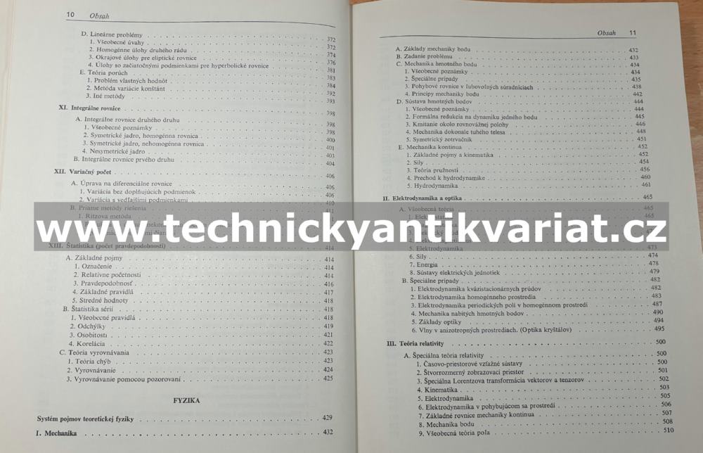 Příručka matematiky pre fyzikov - E. Madelung (1975)