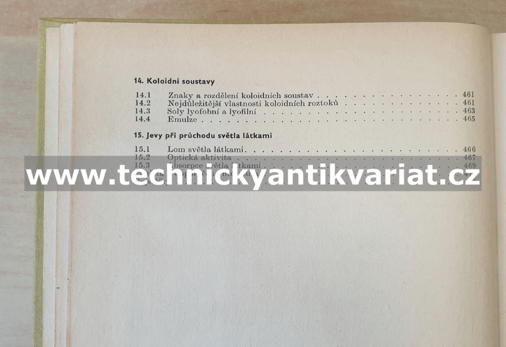 Úvod do fyzikální chemie - Kalousek, Schutz (1972)