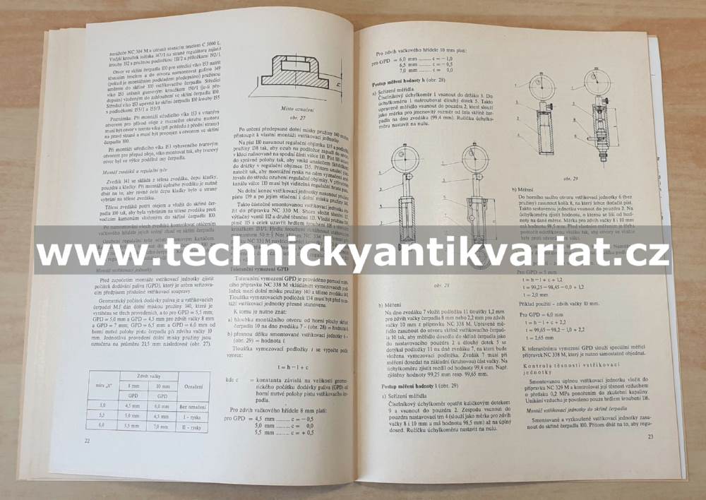 Avia vstřikovací zařízení typu M.f - dílenská příručka (1990)