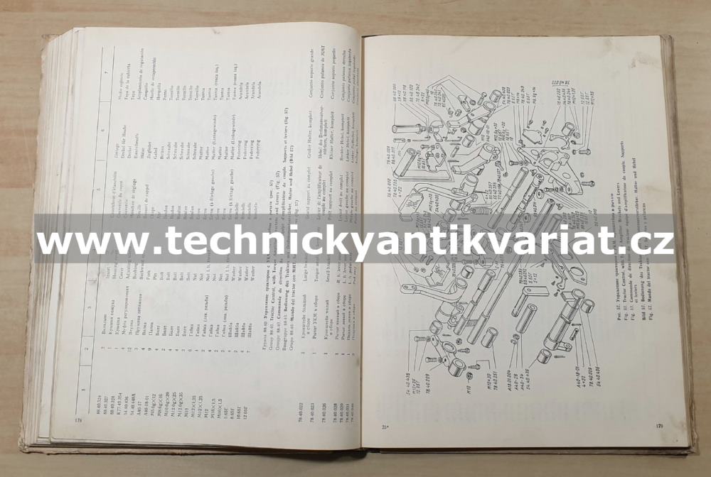 Traktor DT 75M - katalog náhradních dílů (1981)