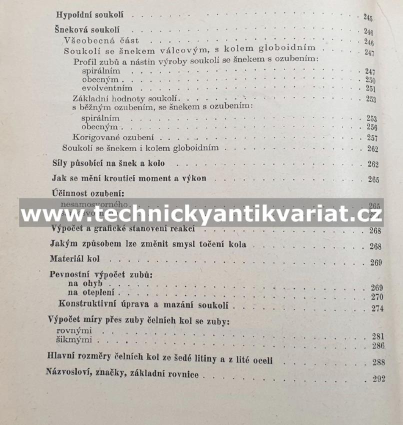 Ozubená soukolí, valivá a šroubová - J. Bartoš (1951)