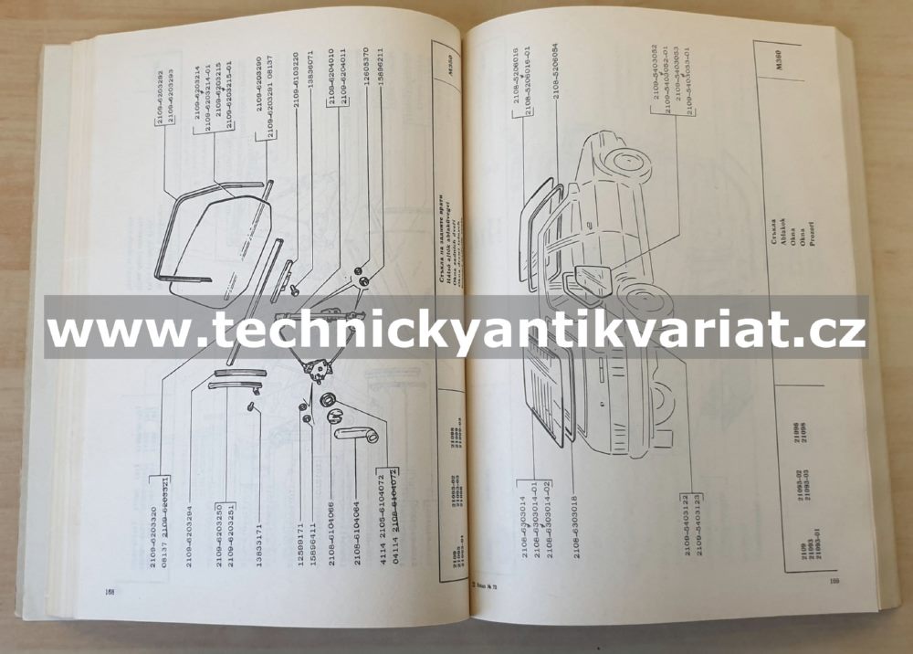 VAZ 2109 - katalog náhradních dílů (1990)