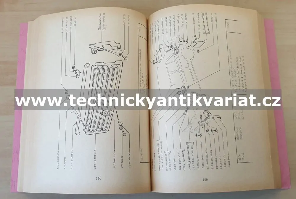 VAZ 2104 - katalog náhradních dílů (1991)