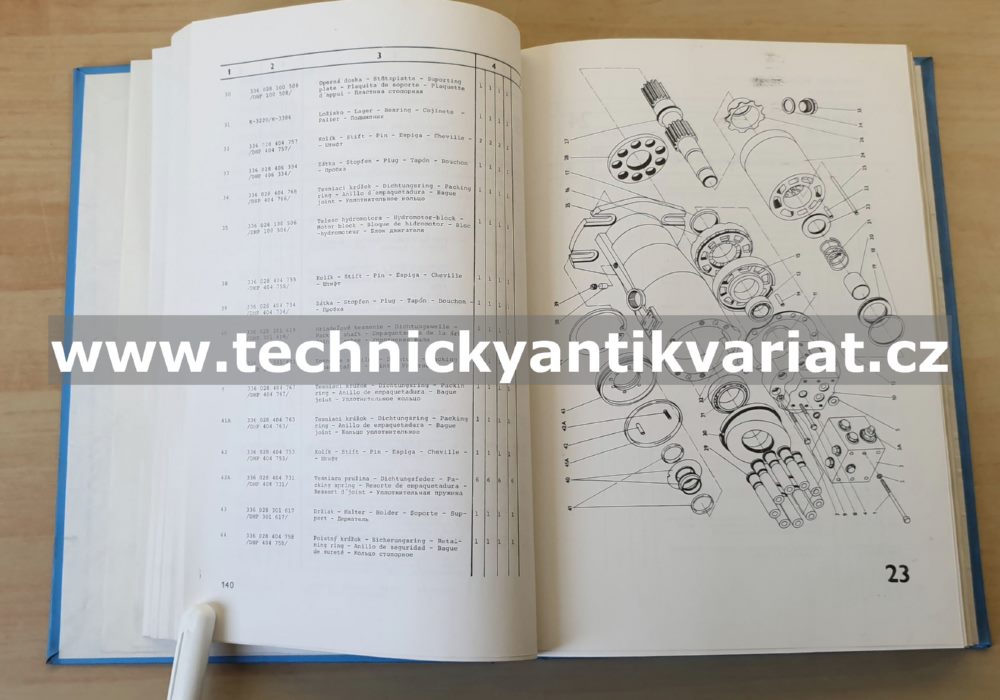 UN 053 - katalog súčiastok a náhradných dielov (1989)