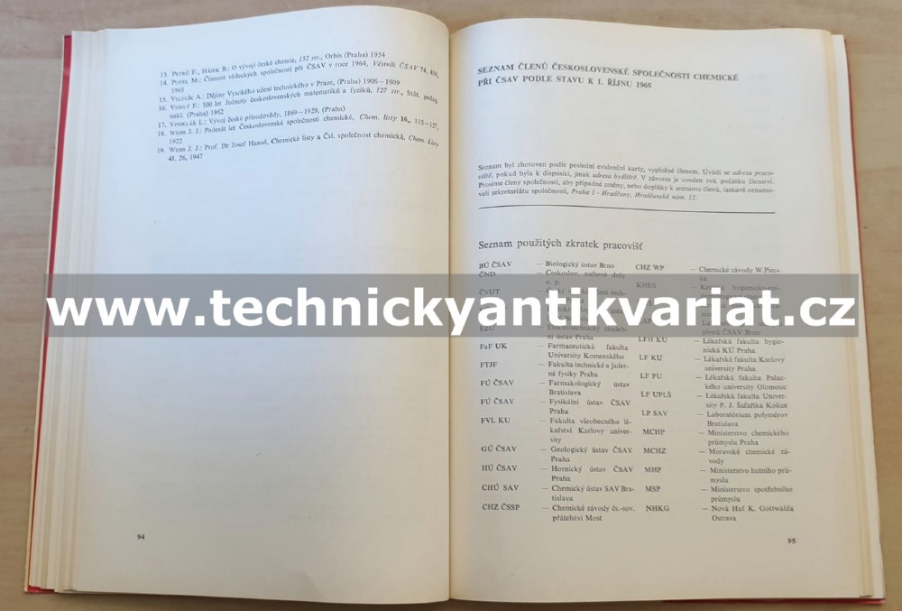 100 let Československé společnosti chemické, její dějiny a vývoj 1866-1966