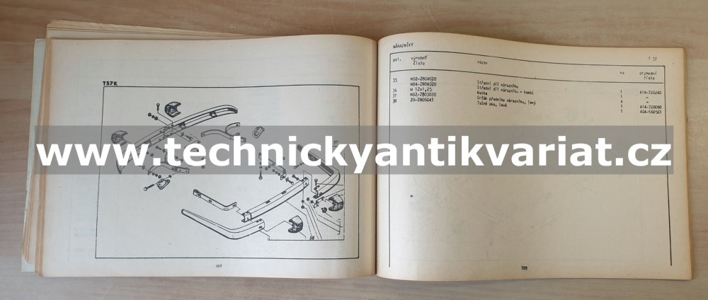 FSO Warszawa 223, 223 kombi - Katalog náhradních dílů (1970)