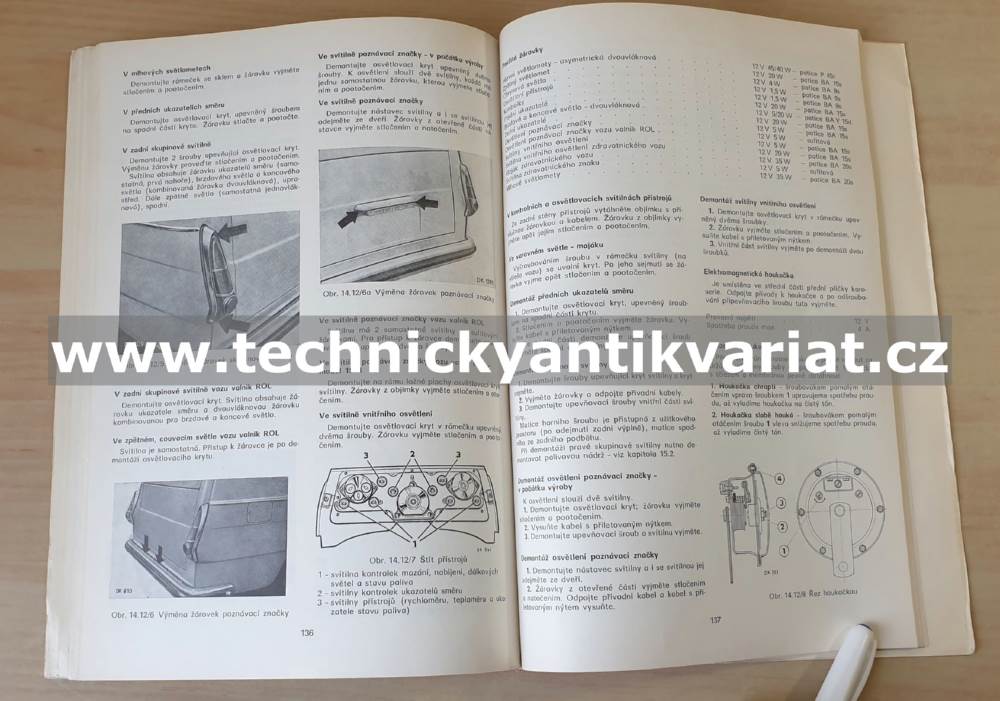 Škoda 1203 - dílenská příručka (1974)