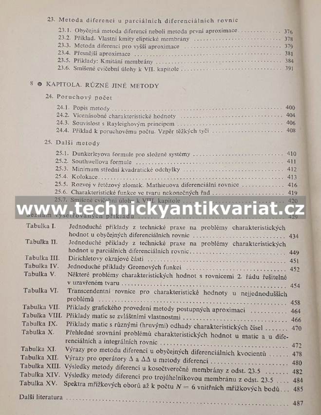 Problémy charakteristických hodnot s technickými aplikacemi - L. Collatz (1965)