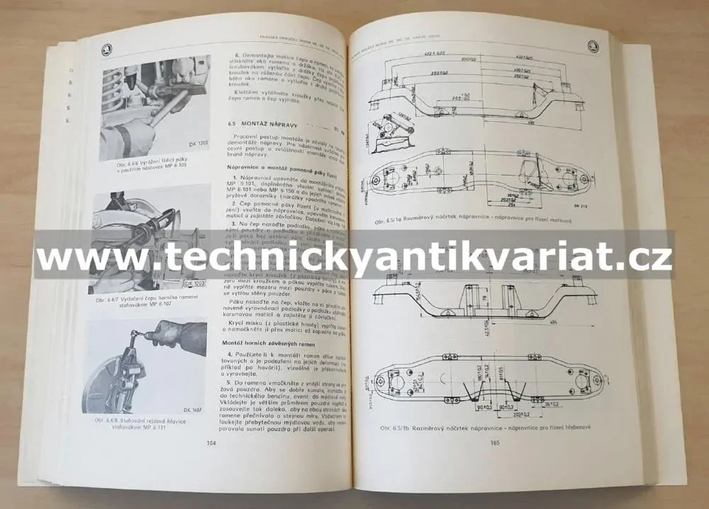 Škoda 105 120 130 Garde Rapid - dílenská příručka (1987)