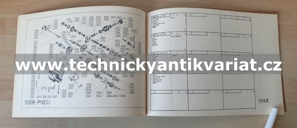 AM 55, AMS 55 EGYPT - katalog náhradních dílů