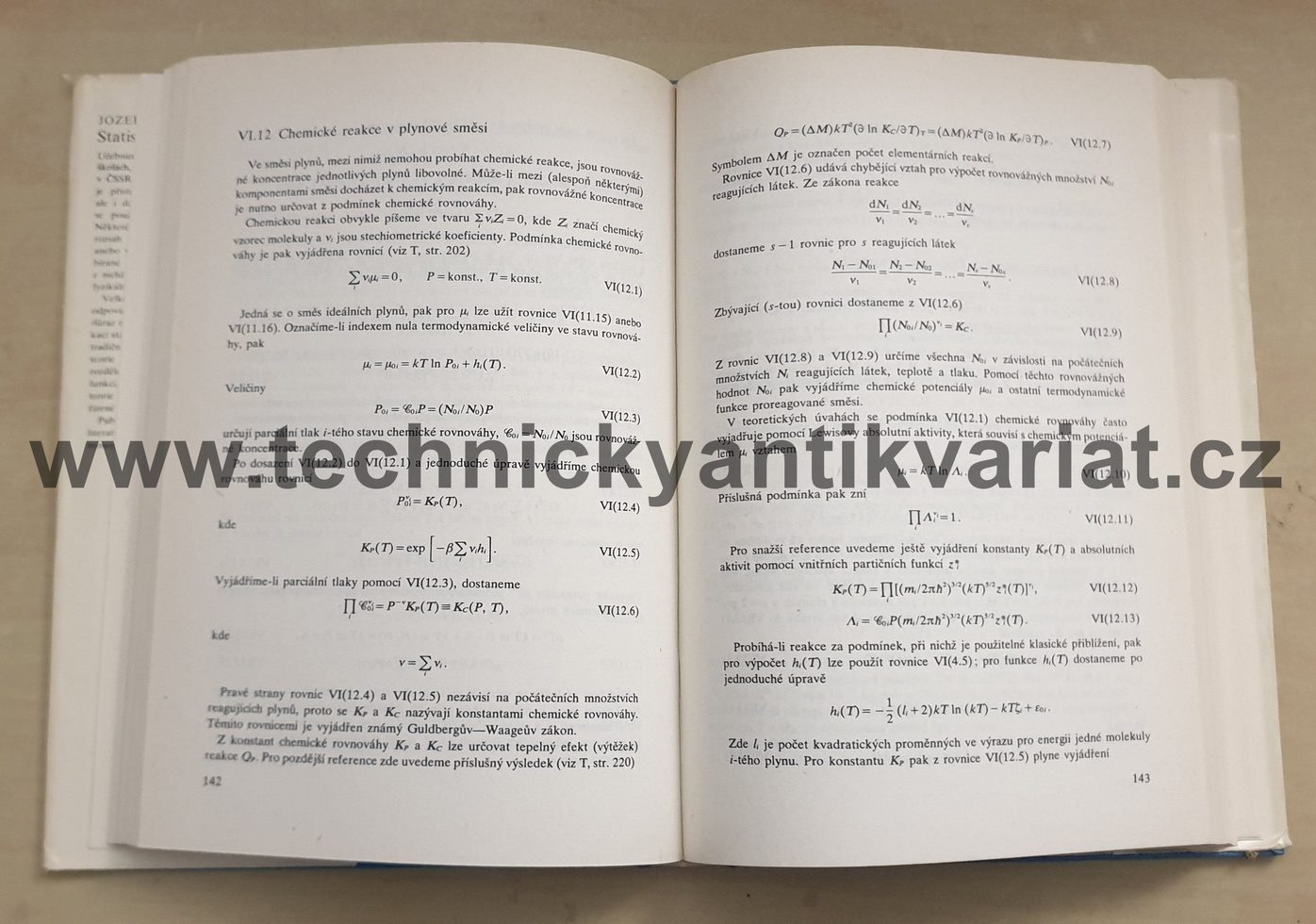 Statistická fyzika - Josef Kvasnica (1983)
