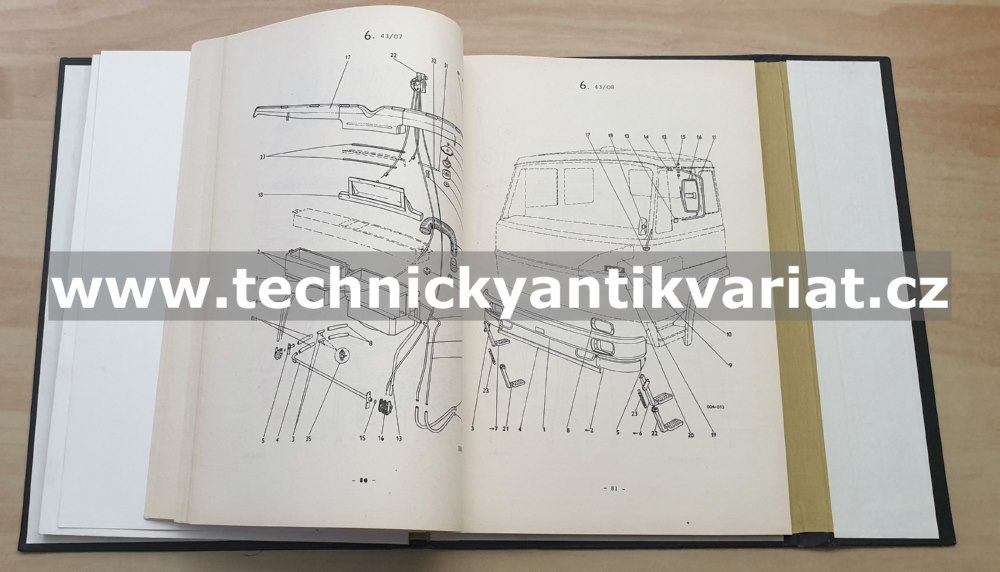 Liaz 111.800 - katalog náhradních dílů (1988)