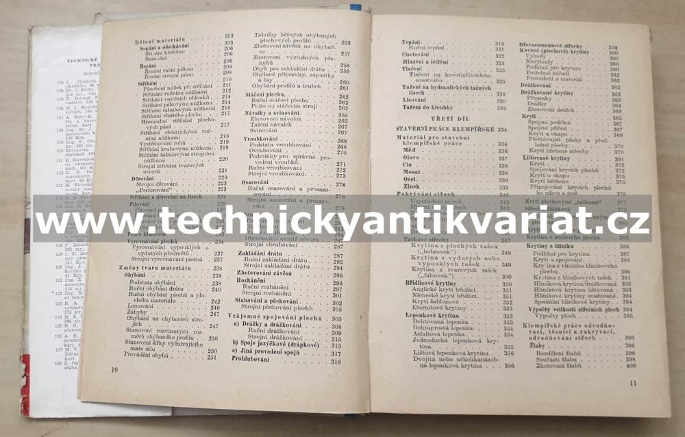 Klempířské práce - Z.V.Kleinhampl (1952)