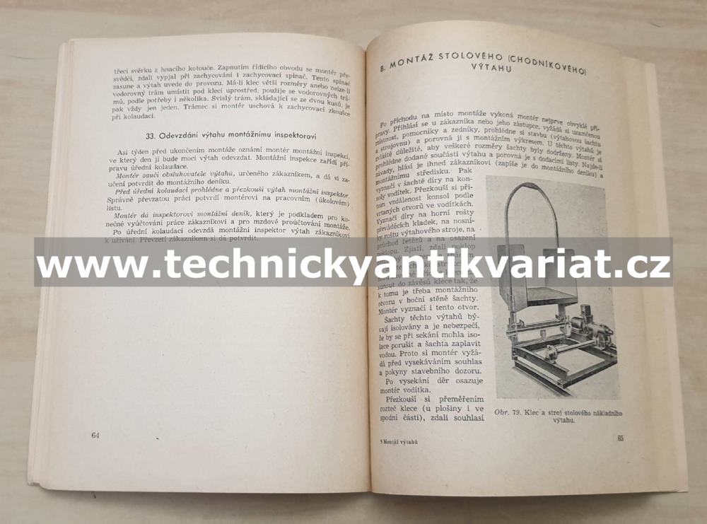 Montáž výtahů - Lehečka (1956)