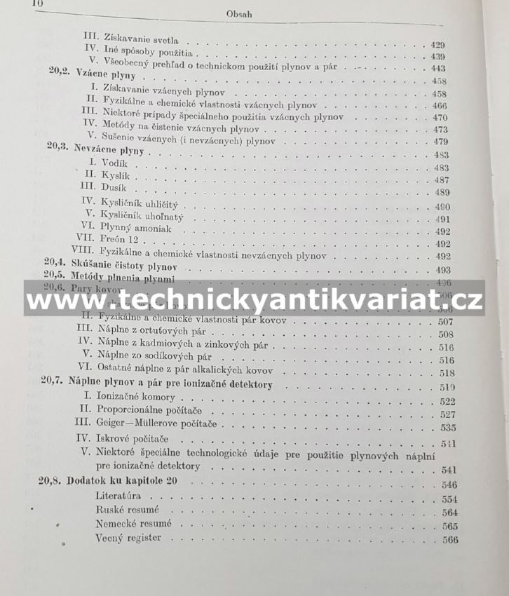 Technologia hmot vákuovej techniky III. pomocné materiály - Werner Espe (1962)