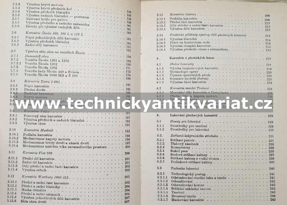 Opravy a údržba karoserií motorových vozidel - H. Oravský (1974)