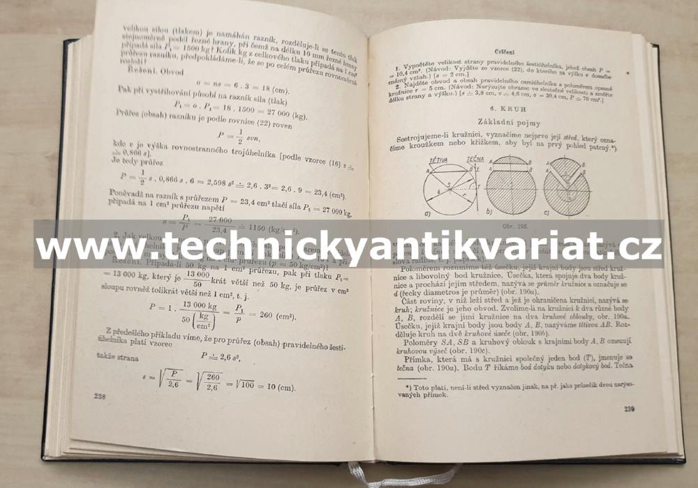 Matematika pro dělníky a mistry - Kunc, Jozífek (1963)
