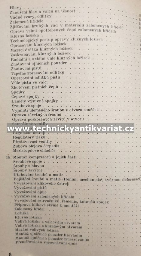 Údržba a opravy pístových a rotačních kompresorů - Novotný, Liška (1964)