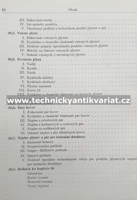 Technologia hmot vákuovej techniky III. pomocné materiály - Werner Espe (1962)