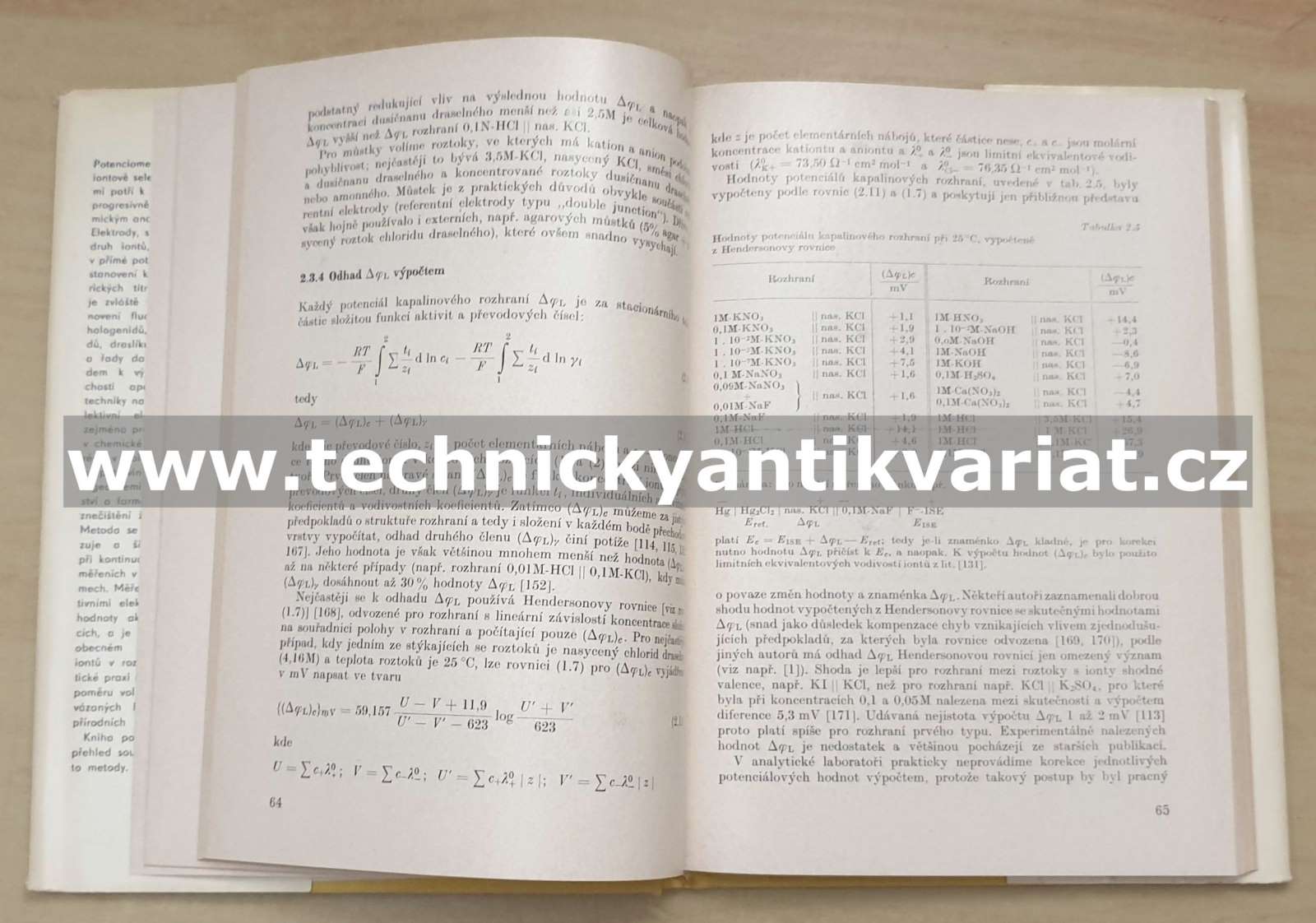 Analýza iontově selektivními elektrodami - Veselý, Weiss, Štulík (1979)