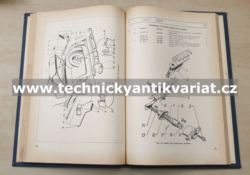 Volha M21 - katalog náhradních dílů (1961)