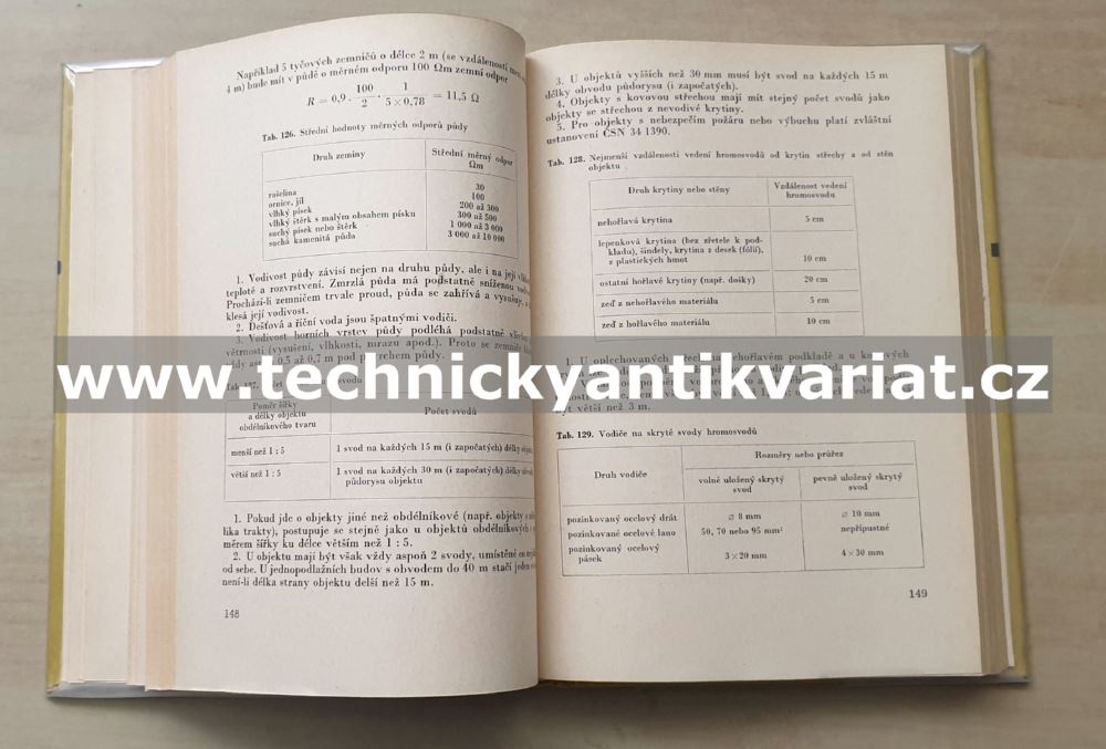 Tabulky pro navrhování a stavbu elektrických zařízení - Chvátal, Kabrna (1971)