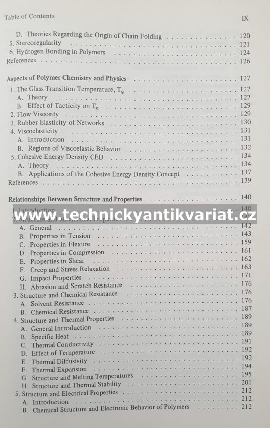 Structure and Properties of polymers - Herman V. Boening (1973)