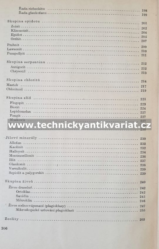 Horninotvorné minerály - Hejtman, Konta (1959)